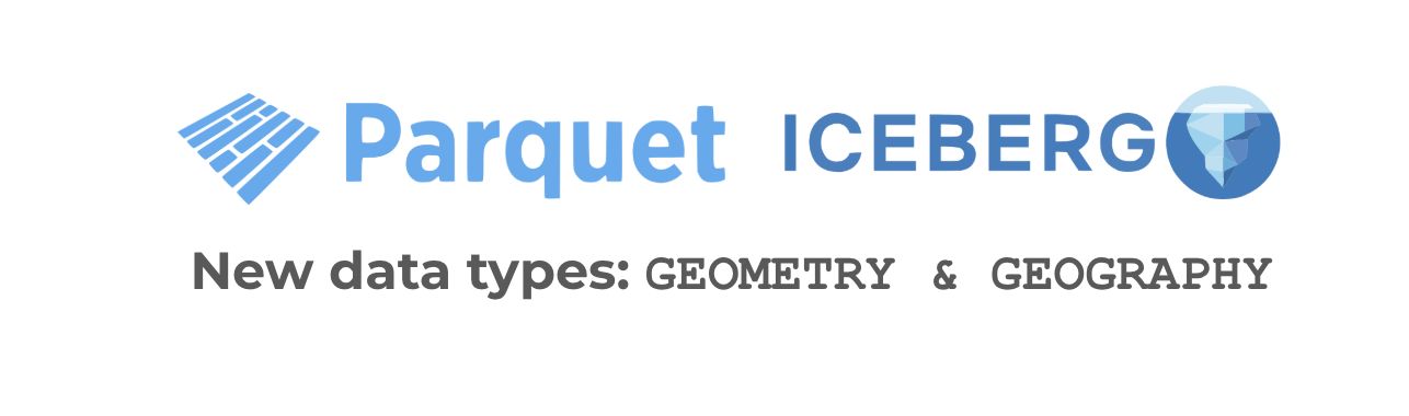 New geo data types in Parquet and Iceberg